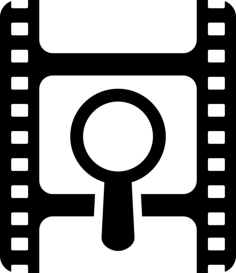 Magnifier Tool On Photo Strip Interface Symbol Stencil Svg Vector, Free Vectors File